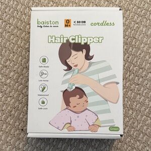 Green Cordless Hair Clipper babies/toddler